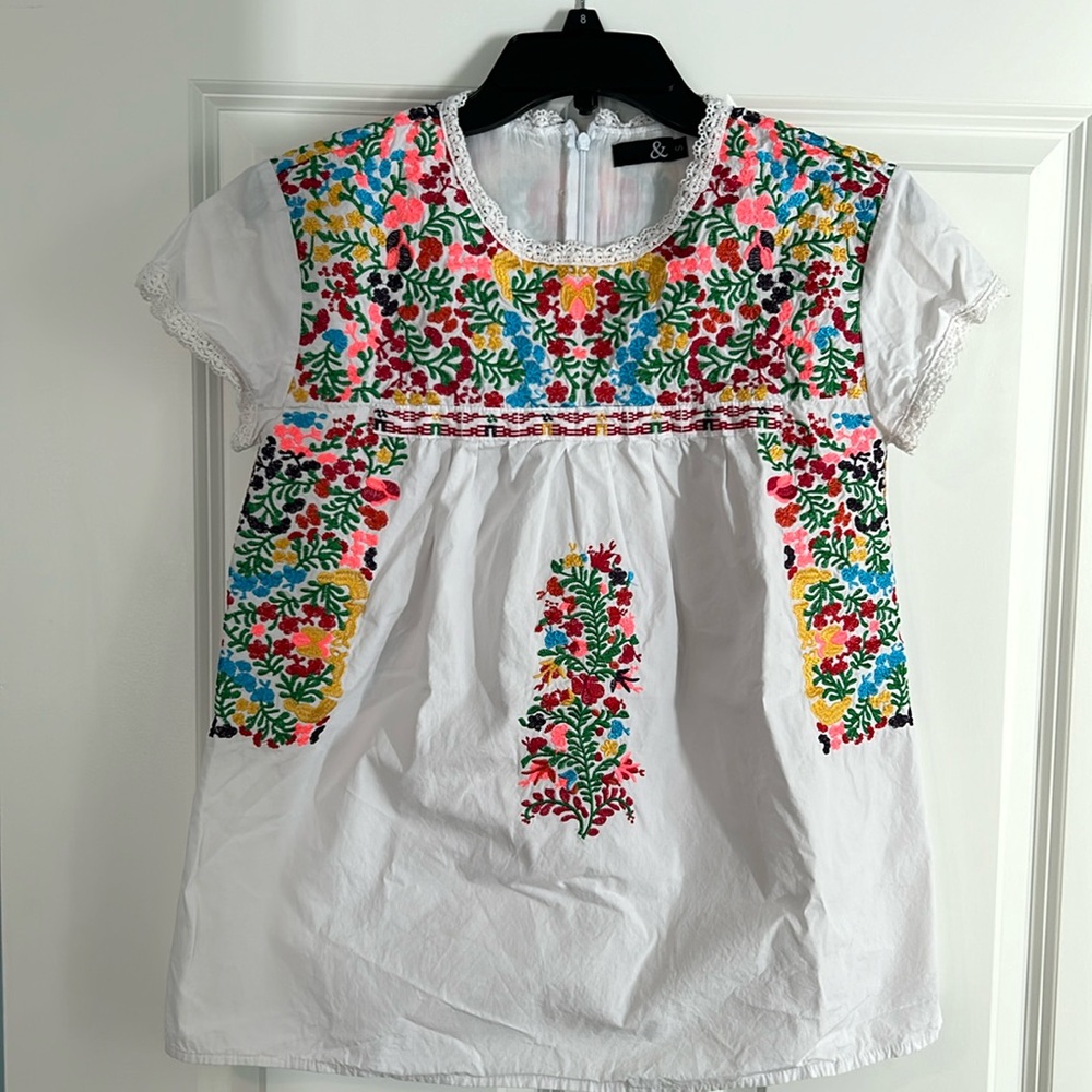 Size small top. Zipper feature on back